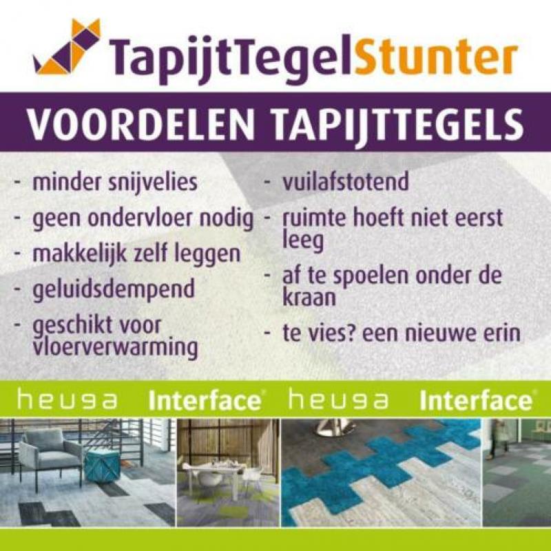 Stijlvolle Design Tapijttegels Grijs met patroon *NU €4,50