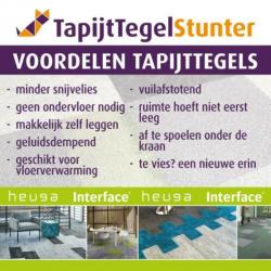 Groene Heuga 725 Velours tapijttegels *SUPER AANBIEDING!